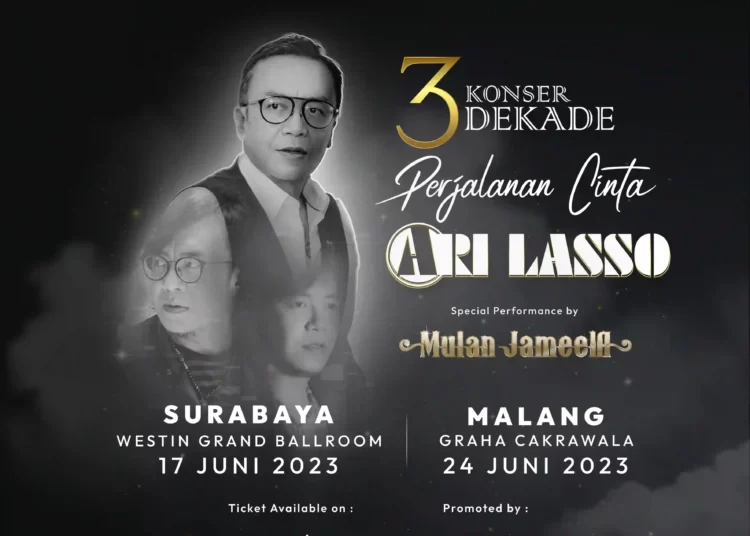 Harga Tiket Konser 3 Dekade Perjalanan Cinta Ari Lasso di Malang 2023