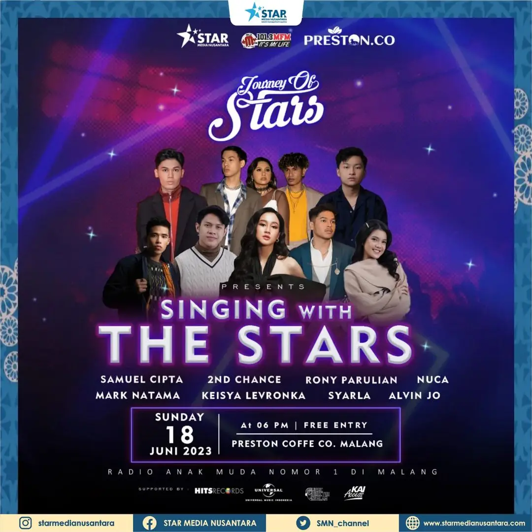 Jadwal Konser Singing With The Stars di Malang Lengkap Dengan Harga Tiket