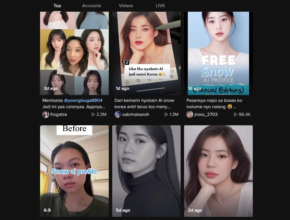 Gratis Download Snow AI Profile APK, Update Paling Baru Aplikasi AI Korean Profile Picture Filter