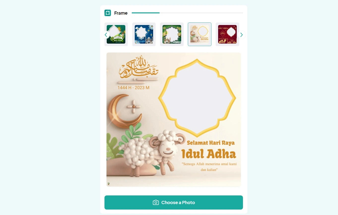 Koleksi 15 Twibbon Hari Raya Idul Adha 2023 Unik dan Update, Buruan! Jarang Dipakai Loh..
