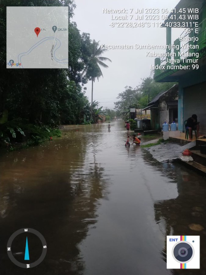 Banjir di Malang Selatan hingga Pohon Tumbang, 23 Rumah Tergenang Banjir