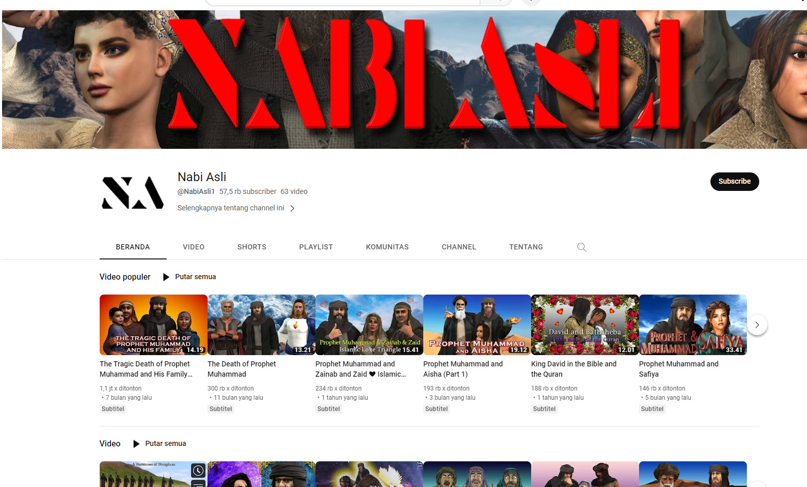 Setelah Akun YouTube Sunnah Nabi Hilang Usai Hina Agama Islam, Kini Muncul Channel Nabi Asli