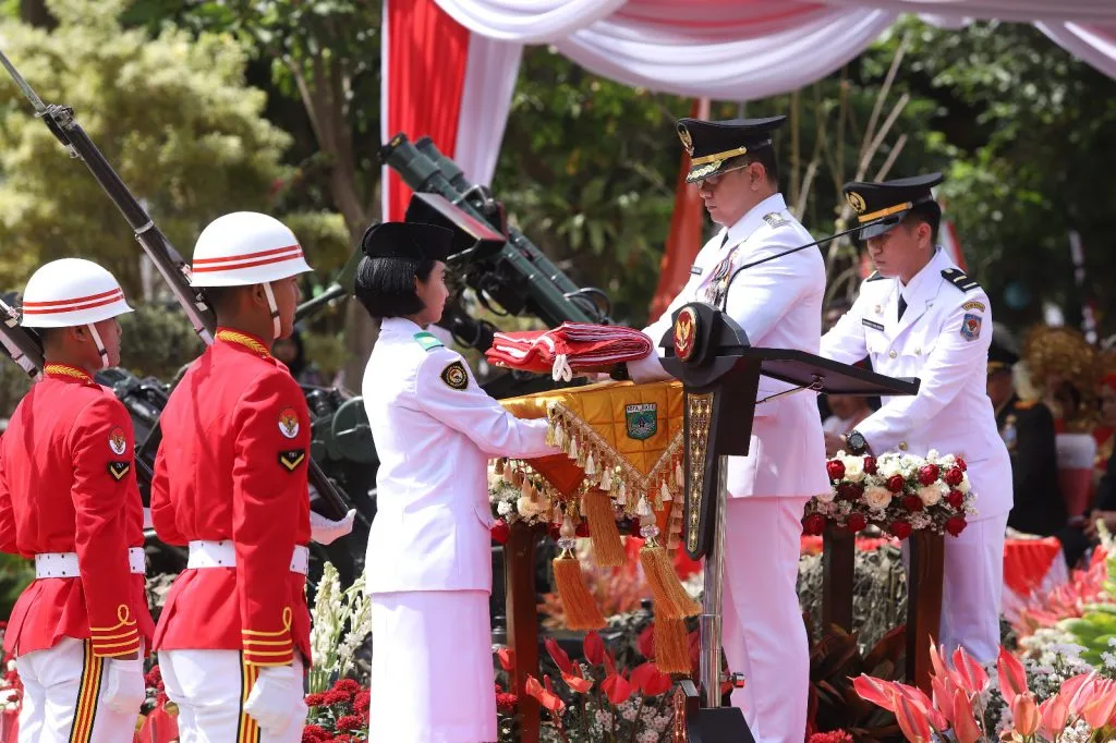 Salut! Begini Usaha Menjaga Momen Sakral oleh Paskibraka Kota Batu Saat Upacara HUT RI ke-78