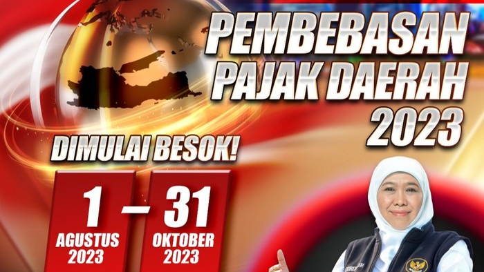 Info Lur! Kabar Gembira Bagi Warga Jawa Timur, Ada Pemutihan Pajak 1 Agustus Sampai 31 Oktober 2023
