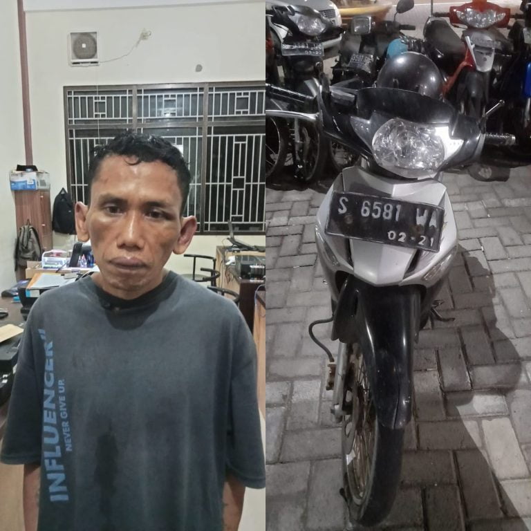 Warga Wajak Kabupaten Malang Ditangkap Usai Mencuri Motor di Jombang