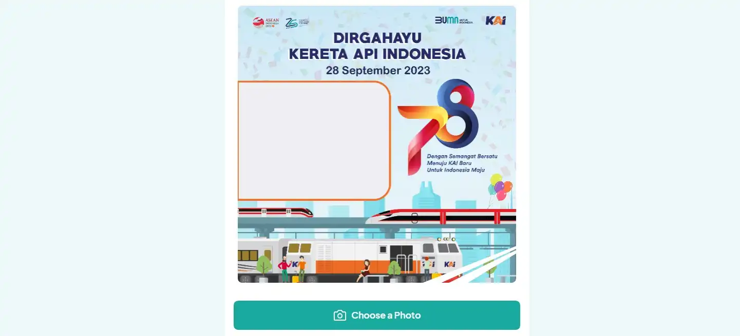 Link Twibbon HUT KAI ke 78 HD dan Keren, Diperingati Setiap 28 September