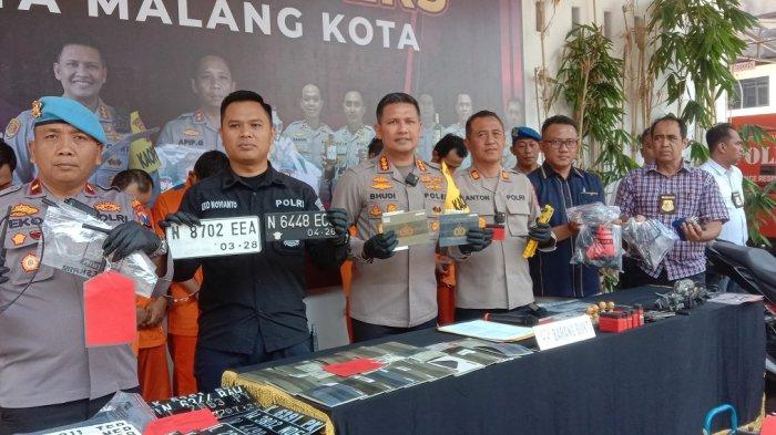 Polsek Lowokwaru Kota Malang Bongkar Sindikat Jual Sepeda Motor Curian, Modus Ganti No Rangka dan Mesin
