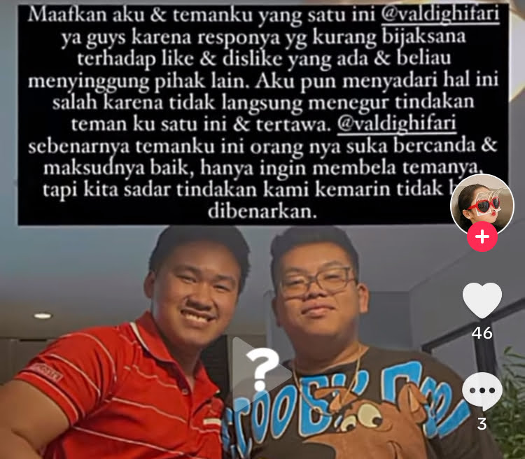 Profil Valdi Ghifari, Buntut Video Siaran Langsung: Mantan Kekasih Pratama Arhan Minta Maaf