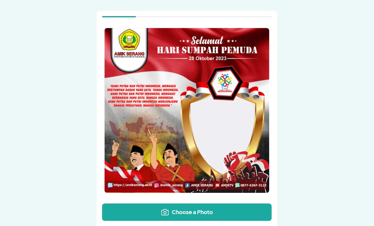 Banyak! 30+ Link Twibbon Hari Sumpah Pemuda 28 Oktober 2023, Gunakan Sekarang!