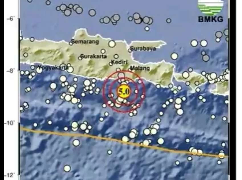 Tengah Malam, Malang Diguncang Gempa Magnitudo 4,8, Begini Penjelasan BMKG
