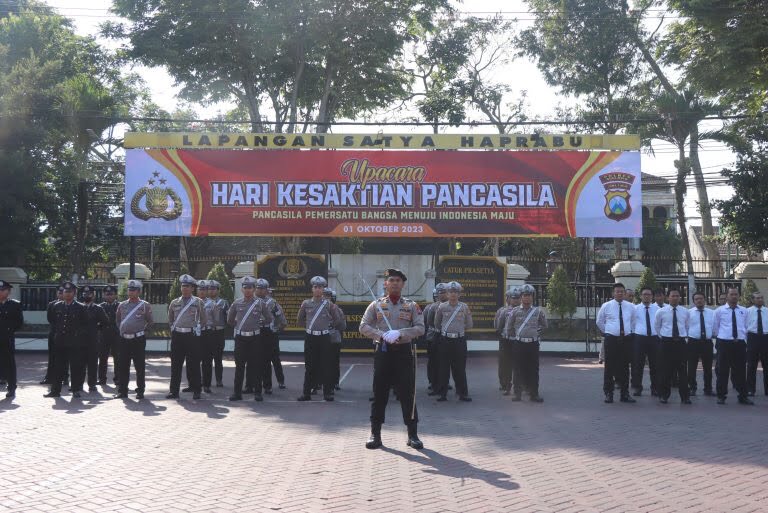 Upacara Peringatan Hari Kesaktian Pancasila di Mapolres Malang, Ajarkan Makna dan Nilai Luhur