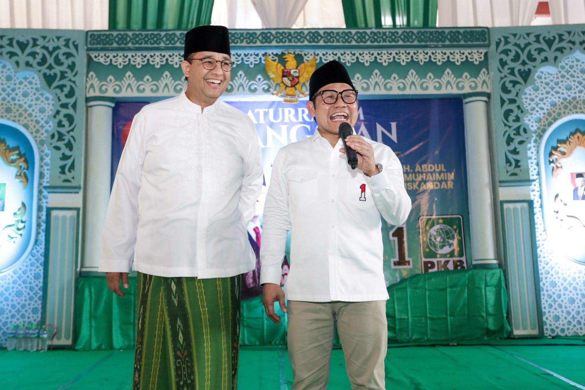 Anies Baswedan dan Muhaimin Iskandar Bertemu dengan Kiai dan Habaib di Pondok Pesantren Asy-Syadzili Malang