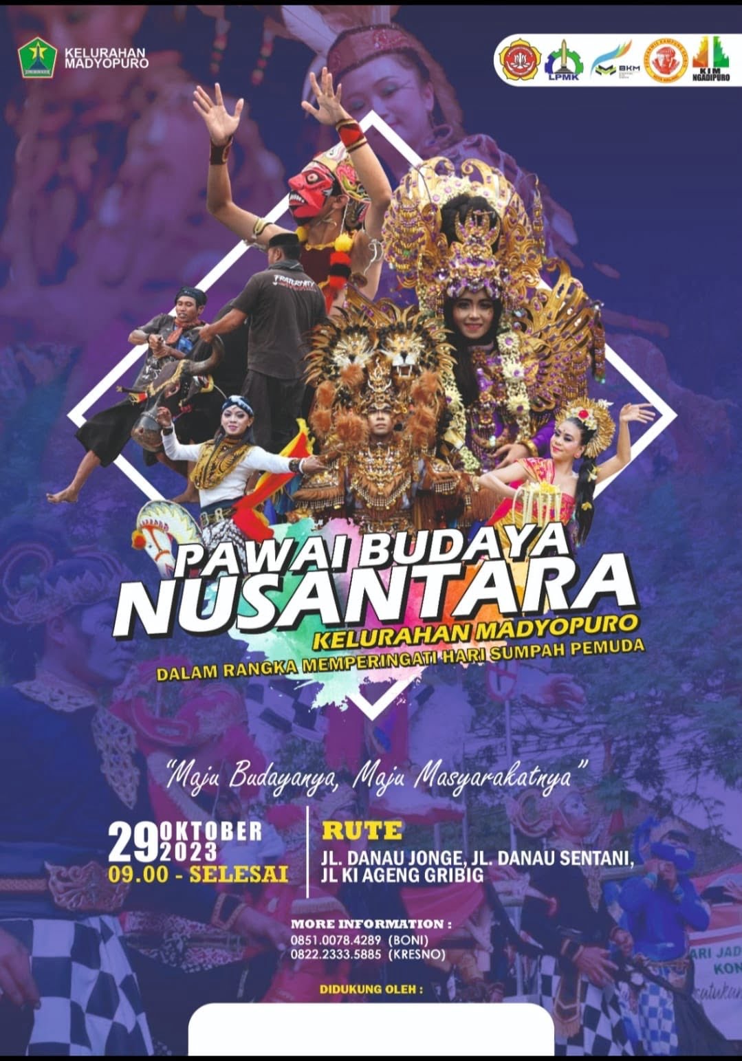 Info Pawai Budaya Nusantara Madyopuro Malang 29 Oktober 2023