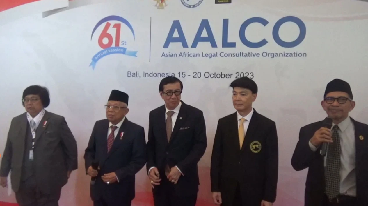 Wapres Ma’ruf Amin Mendorong Penyelesaian Konflik Israel dan Palestina di Konferensi AALCO