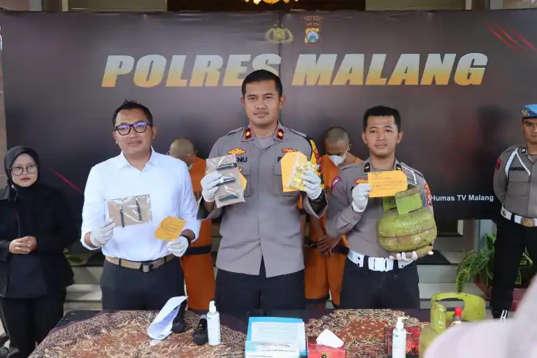 Biang Kerok Kelangkaan Gas Elpiji Ditangkap Polres Malang, Sering Oplos Gas Elpiji Bersubsidi