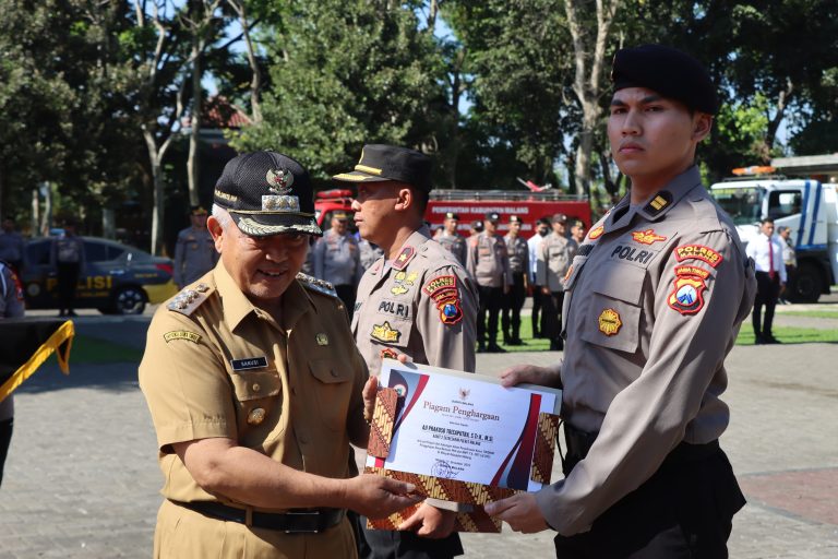Bupati Malang Apresiasi Dedikasi 45 Personel Polres Malang dalam Pelaksanaan Tugas