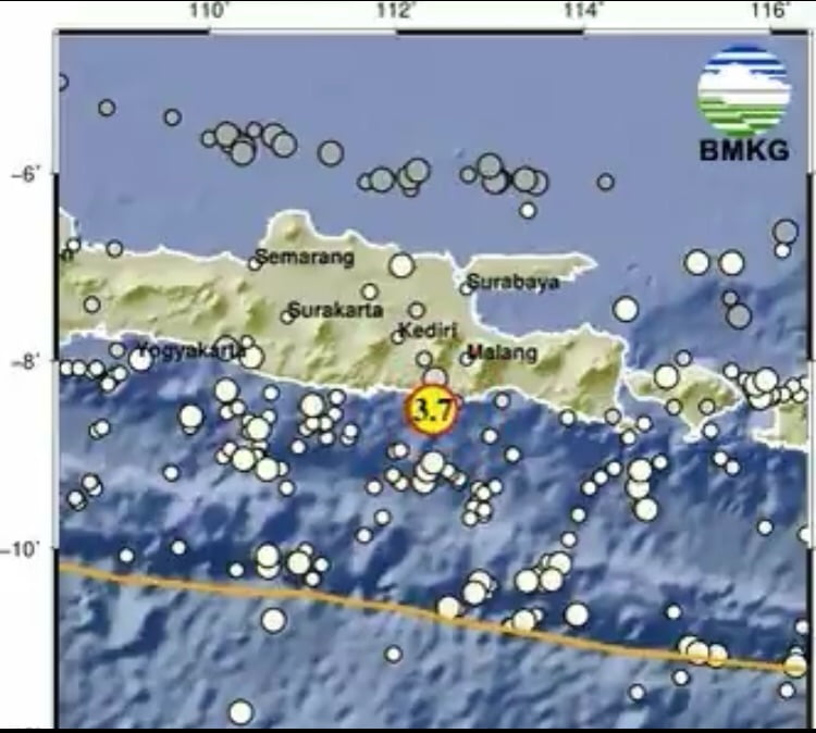 Breaking News: Gampa 3.7 Magnitudo Guncang Malang Hari ini 29 Desember 2023