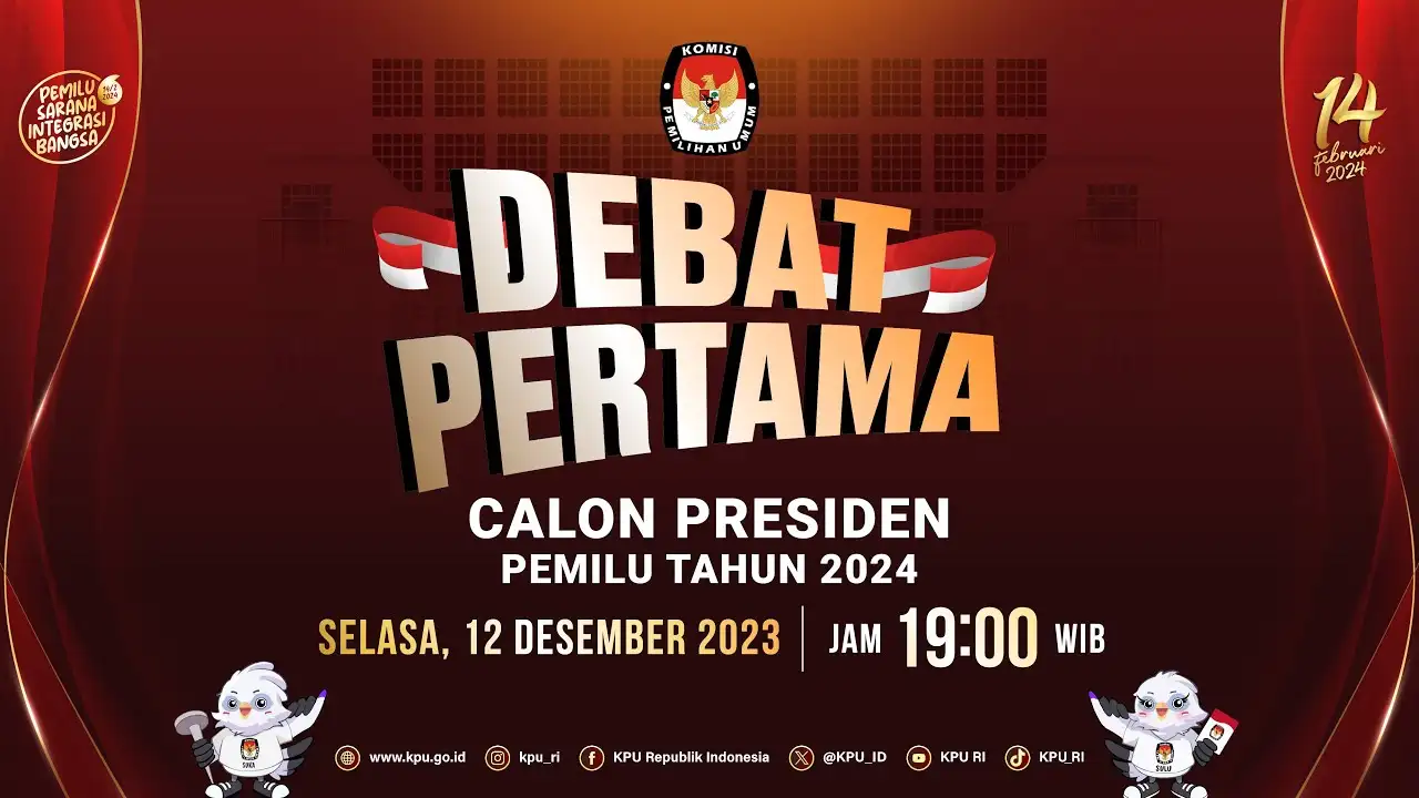 Debat Perdana Calon Presiden 2024, ada 18 Pertanyaan Siap Guncang Panggung, Ini Link Live Nonton Gratis!
