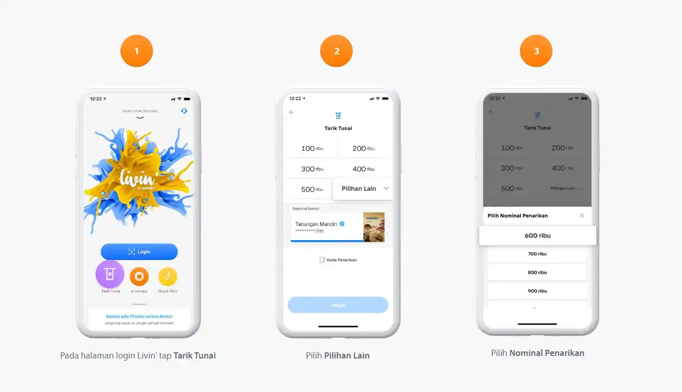 Cara Mudah Tarik Tunai Mandiri Tanpa Kartu di ATM Link, Panduan Lengkap dari Livin’ by Mandiri