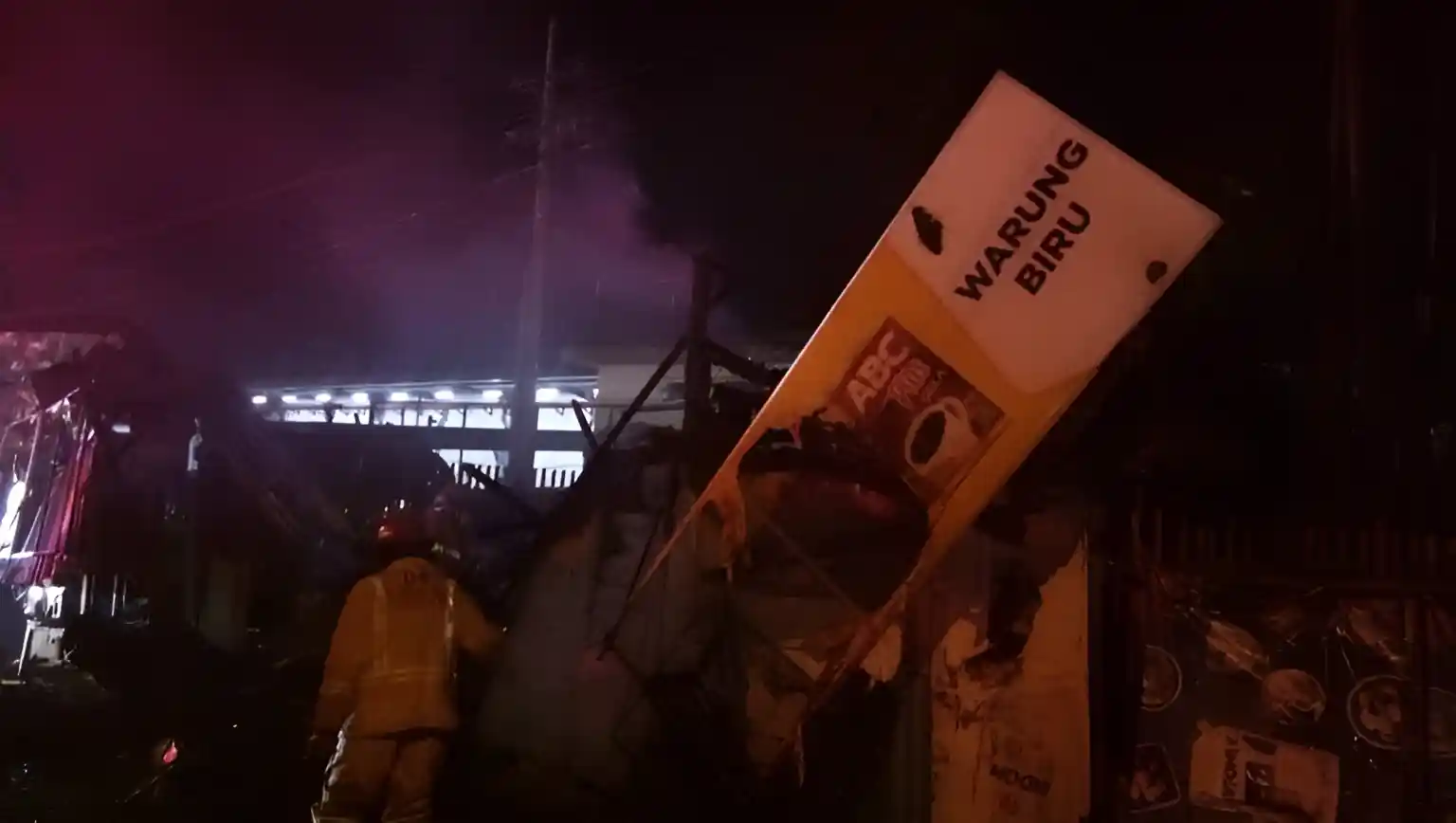 3 Warung di Karanglo Ludes Terbakar, Polisi Selidiki Penyebabnya