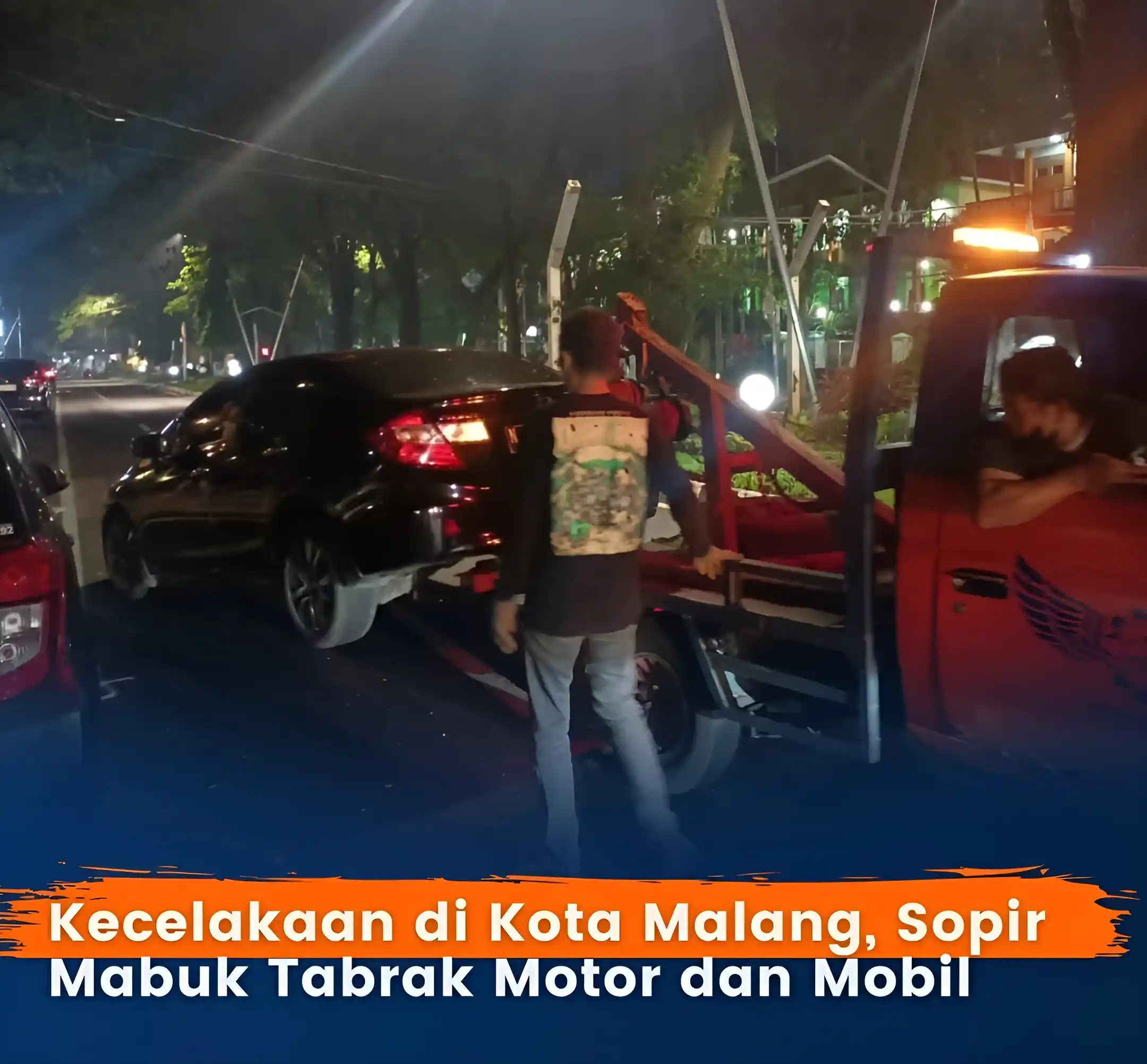 Kecelakaan di Jalan Bandung Kota Malang, Pengemudi Toyota Calya Diduga Terpengaruh Alkohol
