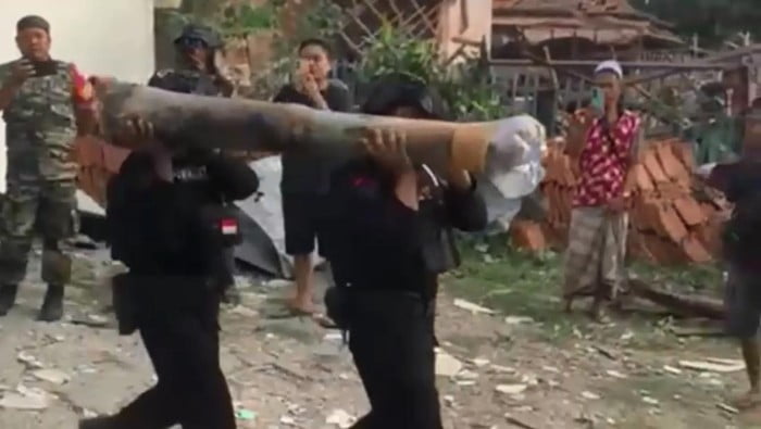 Ini Dia Bentuk Mortir 100 Kg Meledak di Bangkalan, 1 Orang Tewas Lainya Luka-luka