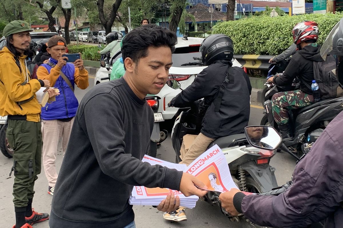 Mahasiswa Bekasi-Karawang Demo Tuntut Jokowi Netral di Pilpres 2024