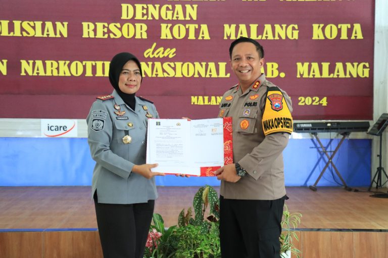 Kerjasama Antara Lapas Perempuan Kelas IIA Malang, Polresta Malang Kota, dan BNN Kabupaten Malang