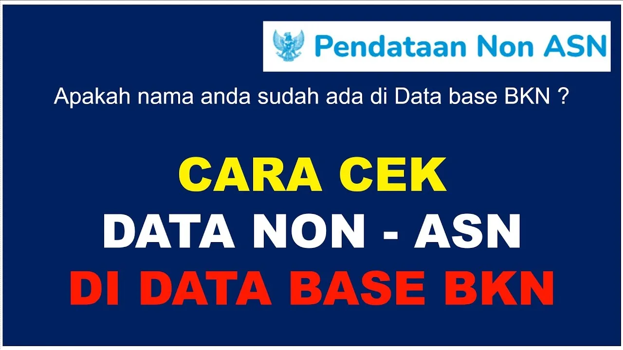 Bagaimana Cara Cek dan Syarat Tenaga Non ASN, BKN Luncurkan Pendataan Paling Baru