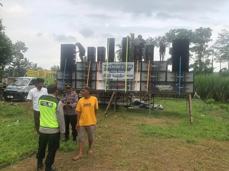 Kegiatan Check Sound Horeg Dibubarkan oleh Polres Malang Jelang Buka Puasa