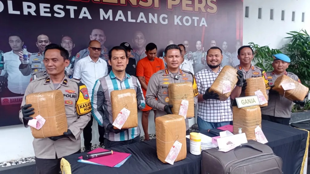 Polresta Malang Kota Berhasil Menggagalkan Jaringan Narkoba Antar-Pulau