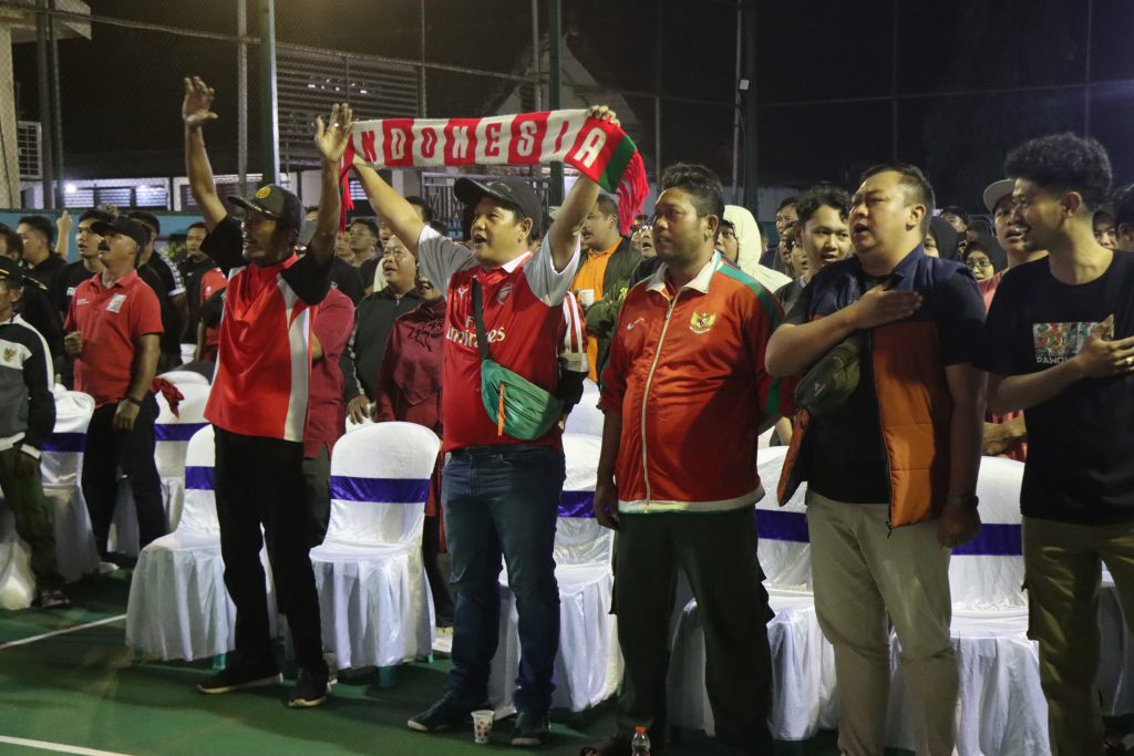 Semangat Juang Timnas Indonesia U-23: Nobar Meriah di Mapolres Malang