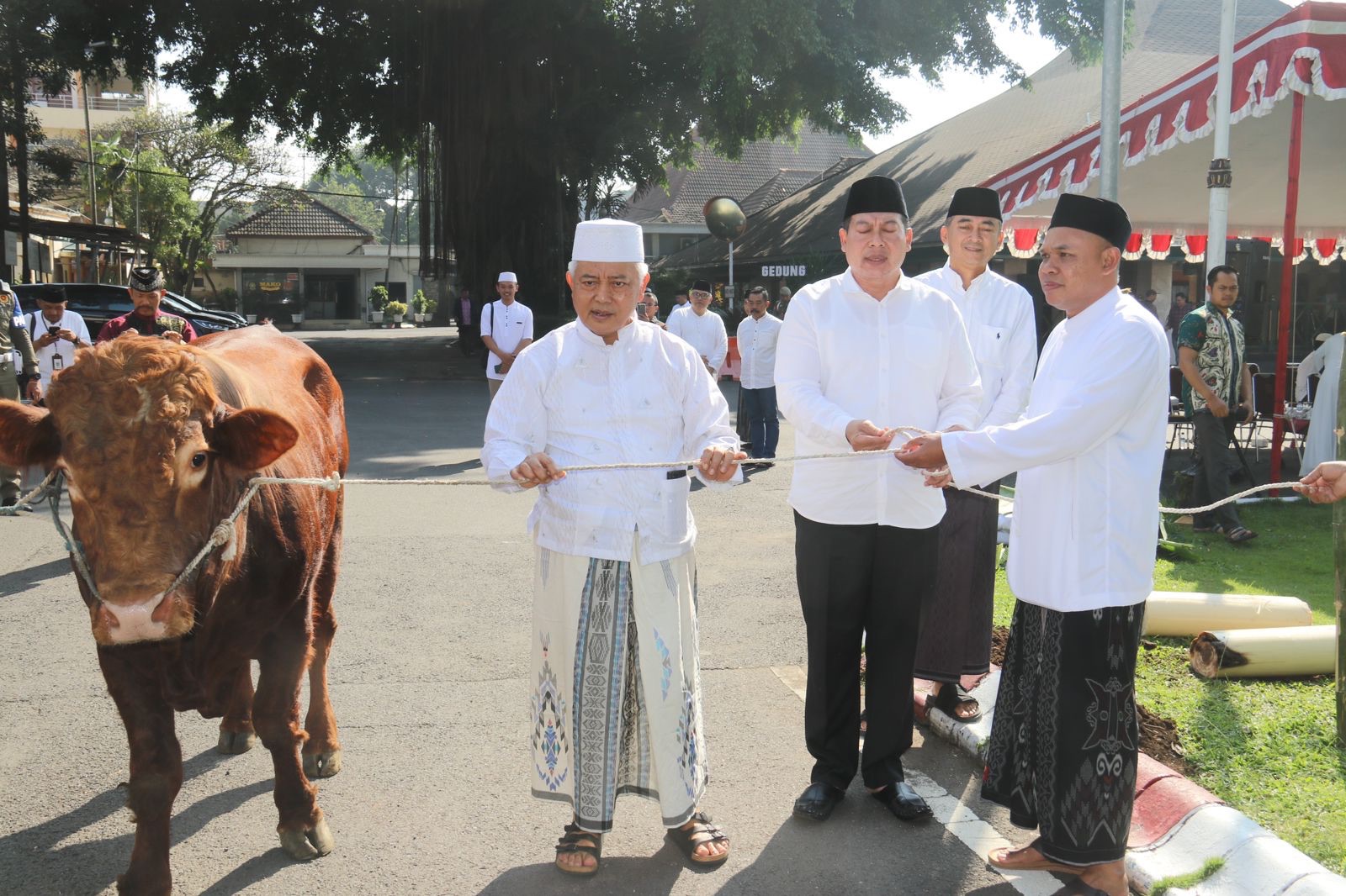 Bupati Malang Laksanakan Penyembelihan Hewan Kurban di Pendopo Agung