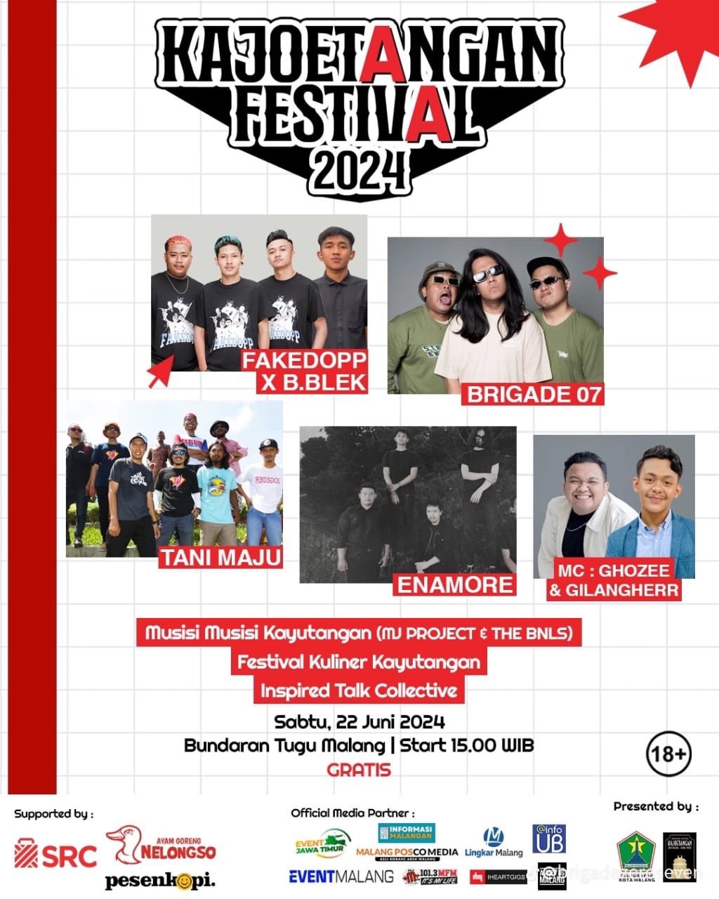 Jadwal Kajoetangan Festival 2024, Penampilan Tani Maju sampai Brigade 07 Ditunggu!