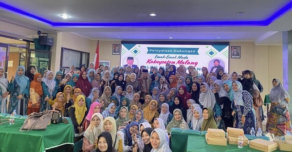 Emak-emak Nahdliyin Siap Goyang TPS demi Sanusi-Lathifah di Pilbup Malang 2024
