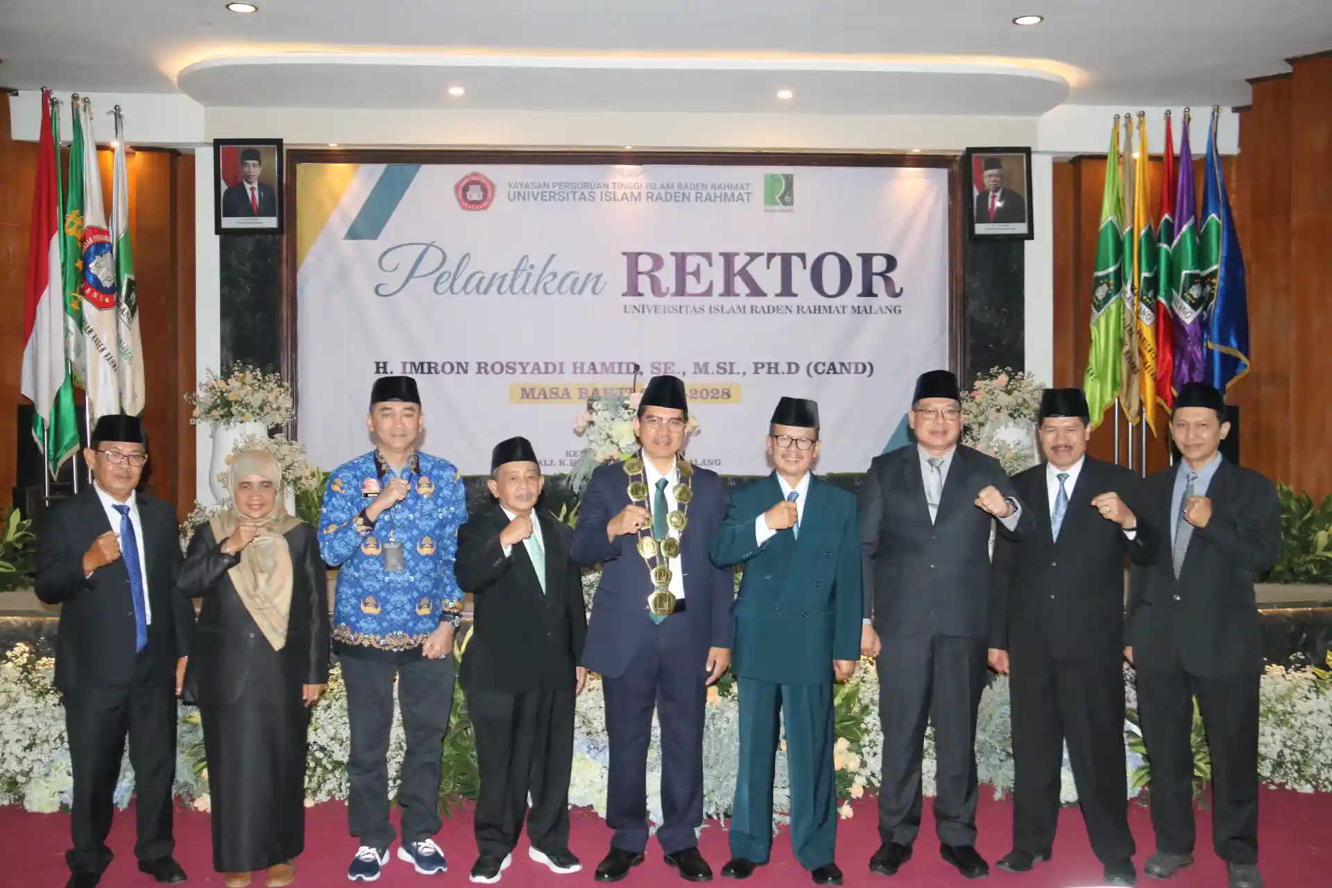 Pelantikan KH. Imron Rosyadi Hamid sebagai Rektor UNIRA Malang Masa Bhakti 2024-2028