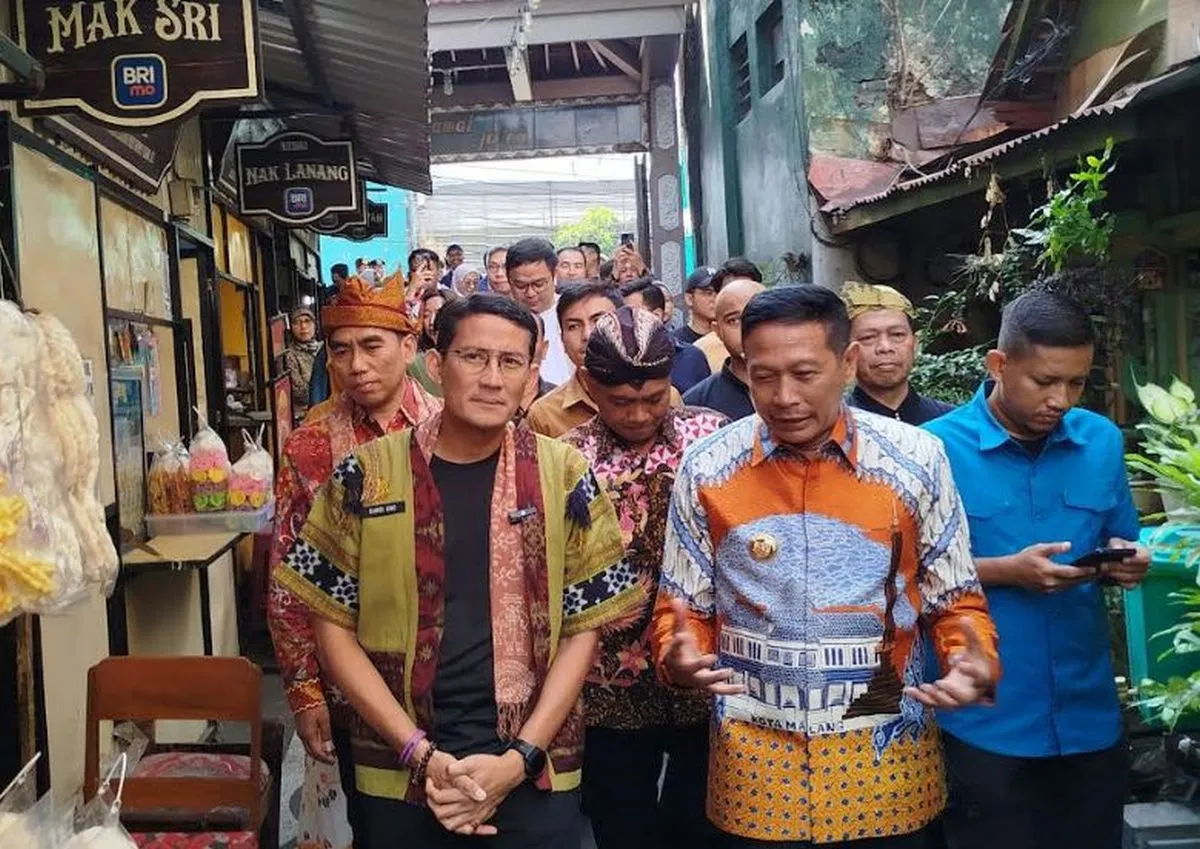 Sandiaga Uno Terpesona Kota Malang, Dorong Event Kelas Dunia di Kayutangan Heritage