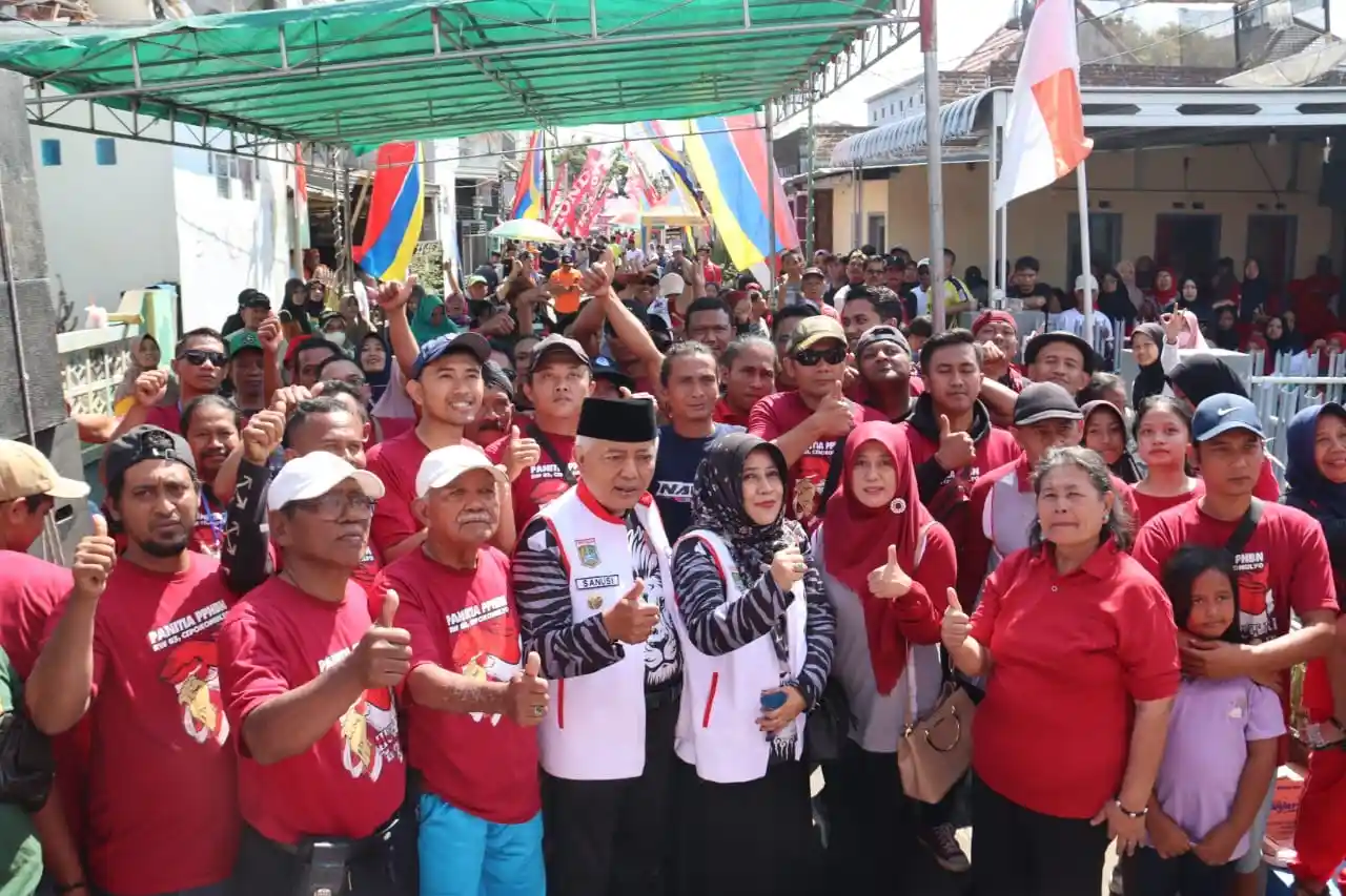 Bupati Malang Hadiri Jalan Sehat di Kelurahan Cepokomulyo untuk Meriahkan HUT ke-79 RI