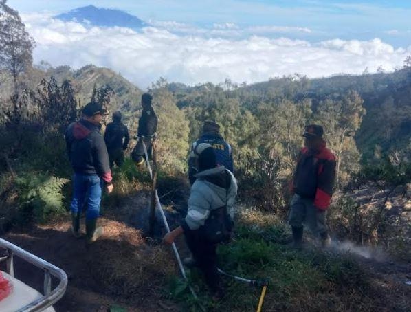 Kebakaran Hutan di Bukit Kingkong Gunung Bromo, Tim Padamkan Api Hingga Tuntas