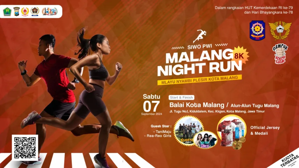 SIWO PWI Malang Night Run 2024: Kejutan Spesial dan Dukungan Penuh bagi Sport Tourism Kota Malang
