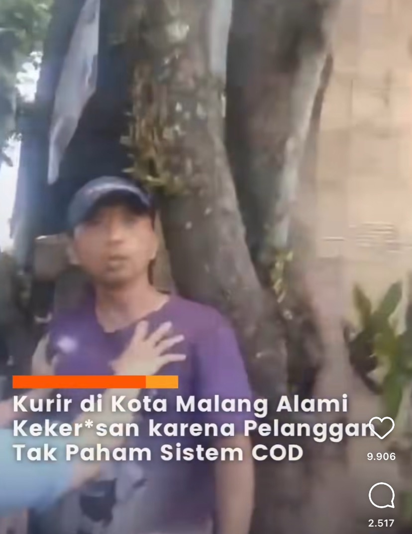 Viral, Kurir di Malang Alami Kekerasan Saat Antar Paket Sistem COD