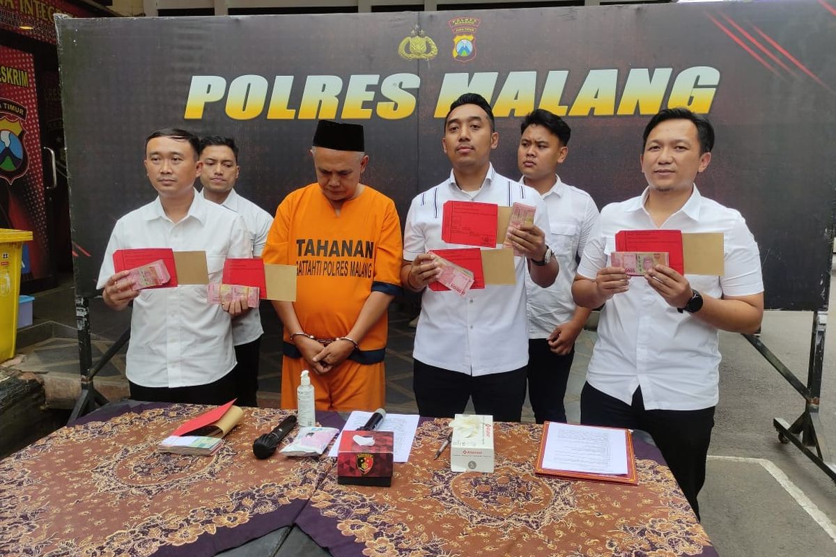 Oknum Kepala Desa di Pagak Malang Ditangkap karena Diduga Menipu Pelaku Perjudian, Kerugian Rp74,7 juta