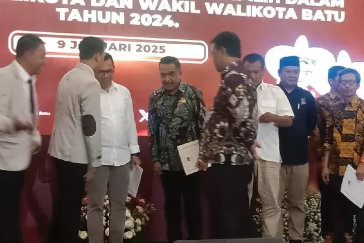 KPU Kota Batu Tetapkan Walikota dan Wakil Walikota Terpilih, Cak Nur Siap Kolaborasi