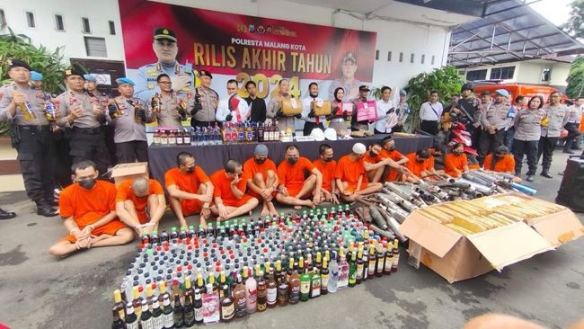 Pengungkapan Kasus Kriminal di Kota Malang Meningkat, Capai 1.229 Kasus