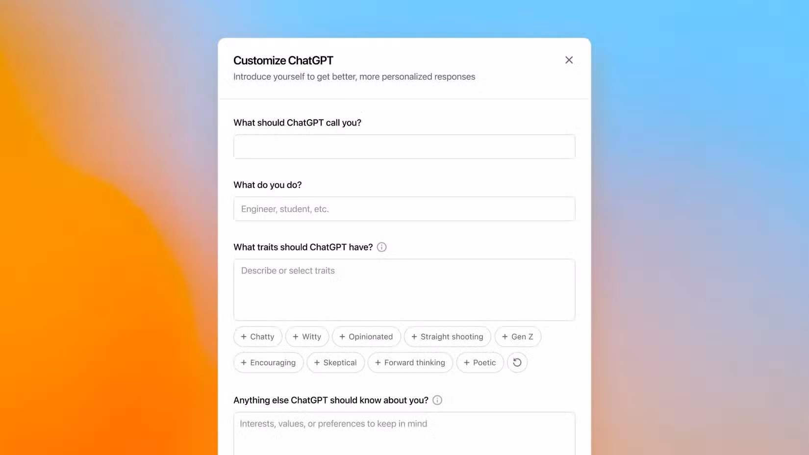 Fitur Baru ChatGPT: Ciptakan Chatbot Sesuai Kepribadian Pengguna