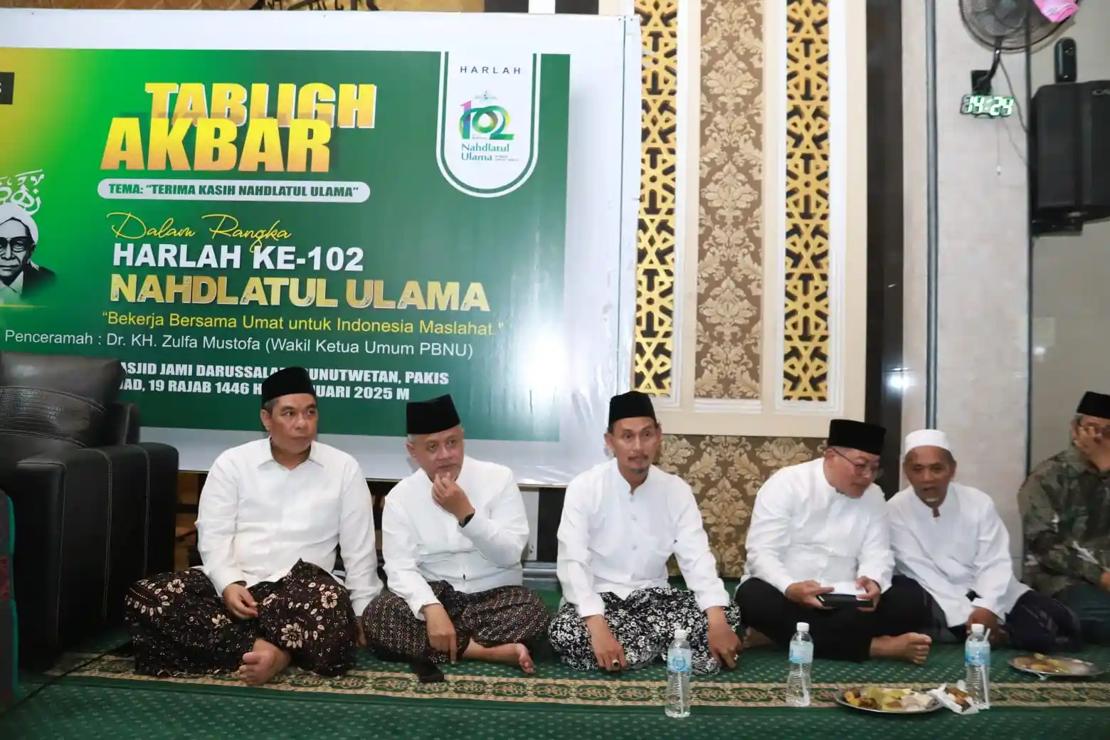 Momen Bersejarah: MWC NU Kecamatan Pakis Gelar Tabligh Akbar dalam Rangka Harlah Ke-102 NU