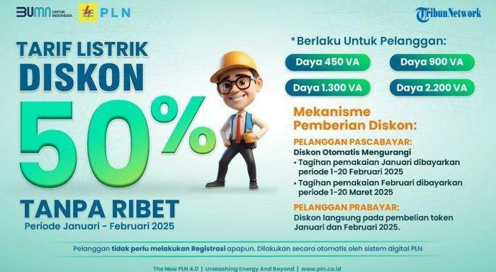 Awas! Diskon Listrik 50% Segera Tamat, Buruan Borong! Promo Online Menanti