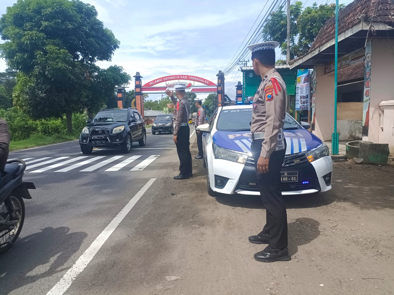 Pemudik Padati Trenggalek, Polres Siaga Amankan Arus Mudik
