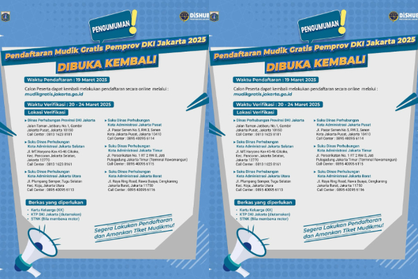 Liburan Gratis ke Kampung Halaman? Ini Cara Daftar Mudik Gratis 2025 Pemprov DKI Jakarta