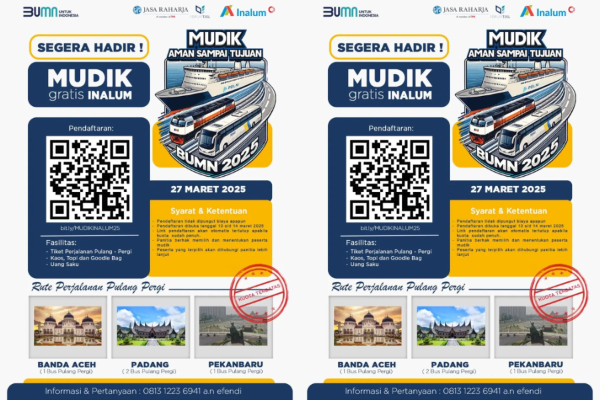 Ratusan Karyawan Inalum Siap Mudik Gratis, Ini Syarat dan Rute Perjalanannya